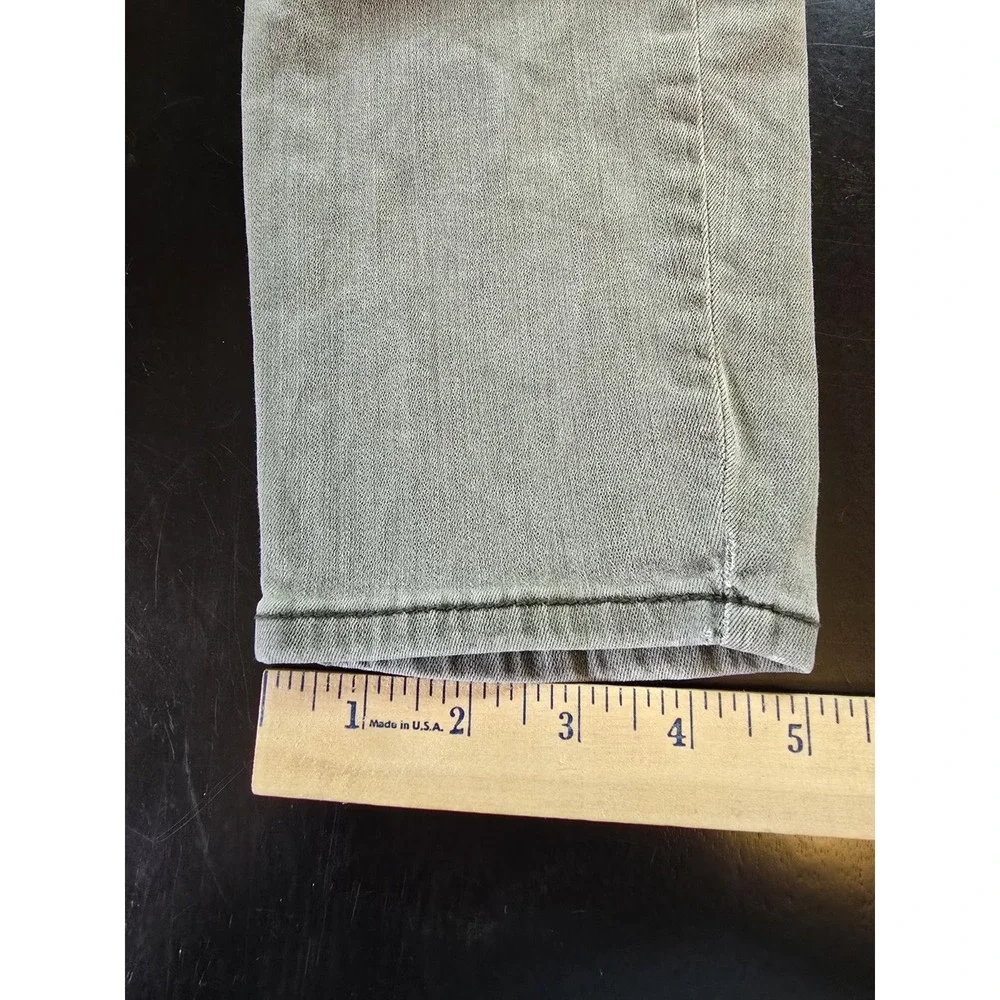 Pistola P6268 Moto Skinny Jeans Gray Size 28‎ Ribbed Knee Detail Stretch Denim